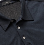 Theory - Slim-Fit Tencel Lyocell-Blend Polo Shirt - Blue