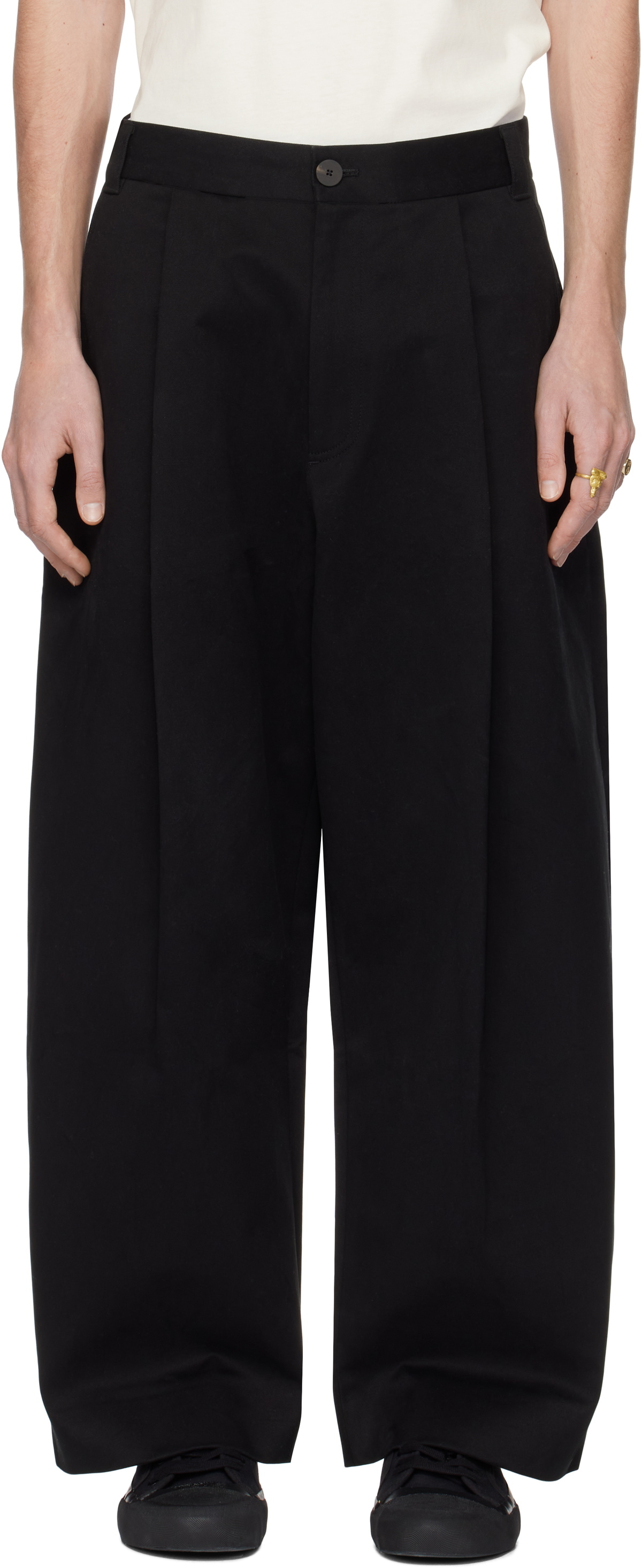 パンツ studio nicholson sorte black size:S Studio Nicholson Sorte Pant Black