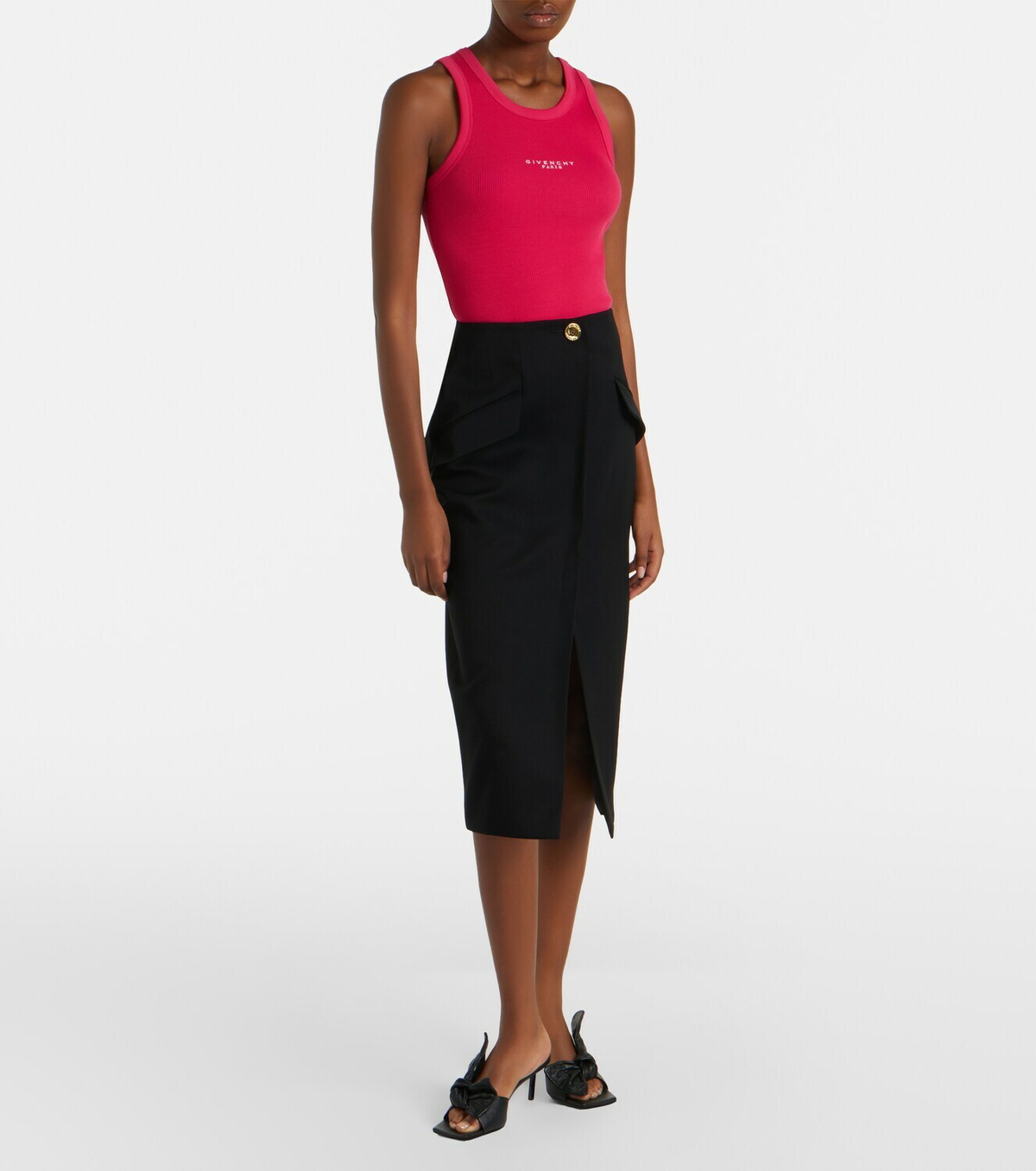 Givenchy Logo printed cotton top