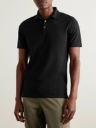 Incotex - Zanone Slim-Fit IceCotton Polo Shirt - Black