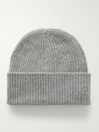 Anderson & Sheppard - Ribbed Cashmere Beanie - Gray