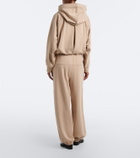 Sportmax Pleated cotton-blend jersey sweatpants