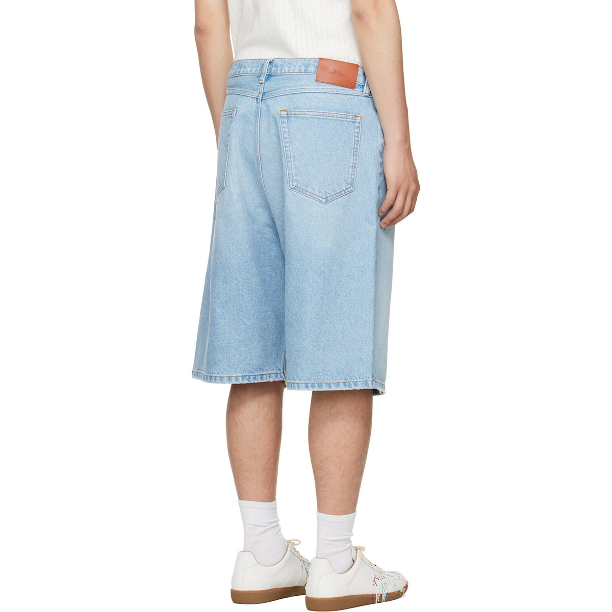 Studio Nicholson Blue Marylebone Denim Shorts