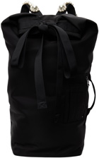 Simone Rocha Black Large Bow Tie Backpack