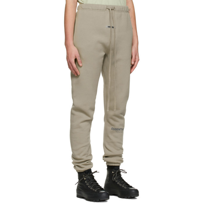 Essentials Khaki Fleece Lounge Pants Essentials