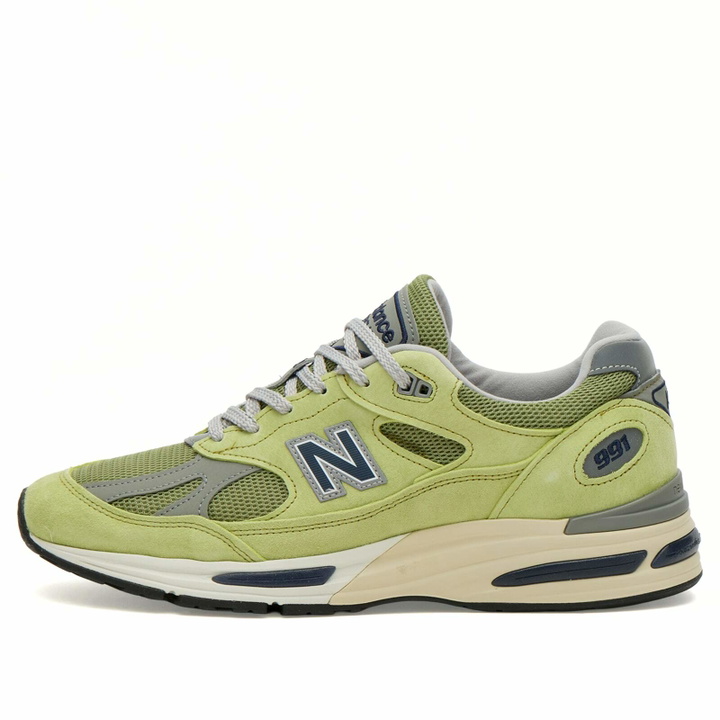 Photo: New Balance 991v2 Sneaker in Green Banana/Moss