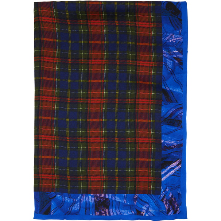 Photo: Dries Van Noten Red & Navy Flara Scarf