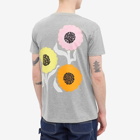PLACES+FACES Men's Flowers T-Shirt in Grey
