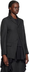 Comme des Garçons Comme des Garçons Black Pinstripe Blazer