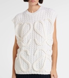 Loewe Anagram cable-knit wool vest