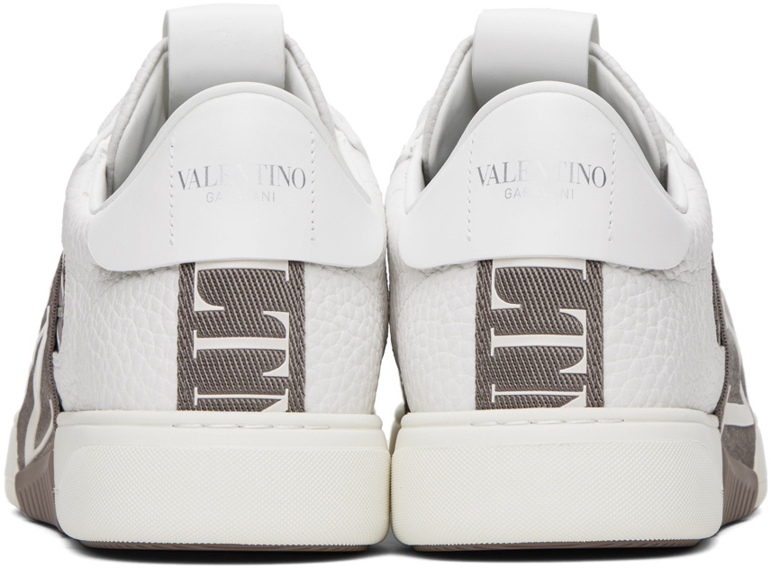 スニーカー VALENTINO GARAVANI GREY AND WHITE LEATHER SNEAKERS Valentino Garavani White & Gray VL7N Sneakers Valentino Garavani
