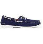 Quoddy - Downeast Suede Boat Shoes - Blue