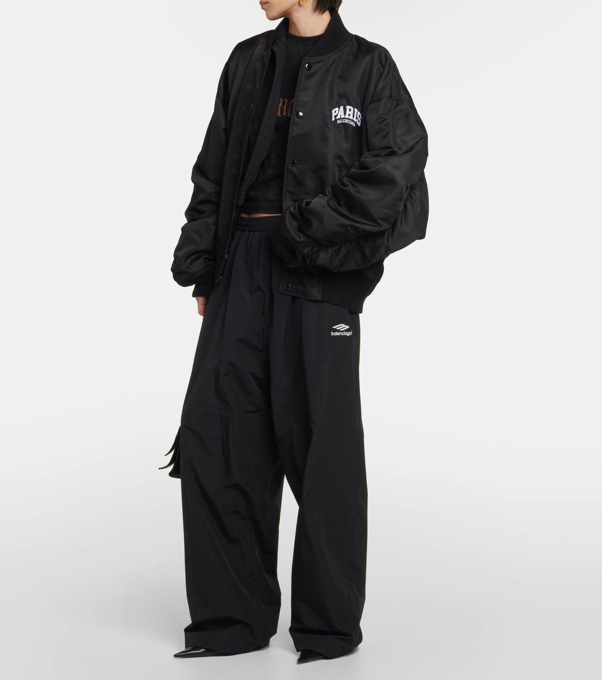 BALENCIAGA ブラック ピーコート Balenciaga Jacket with printed logo | Men's Clothing | Vitkac