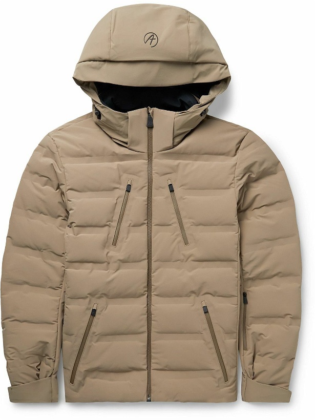 Photo: Aztech Mountain - Nuke Suit Quilted Hooded Down Ski Jacket - Neutrals