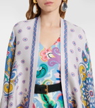 Etro Paisley wool-blend cape