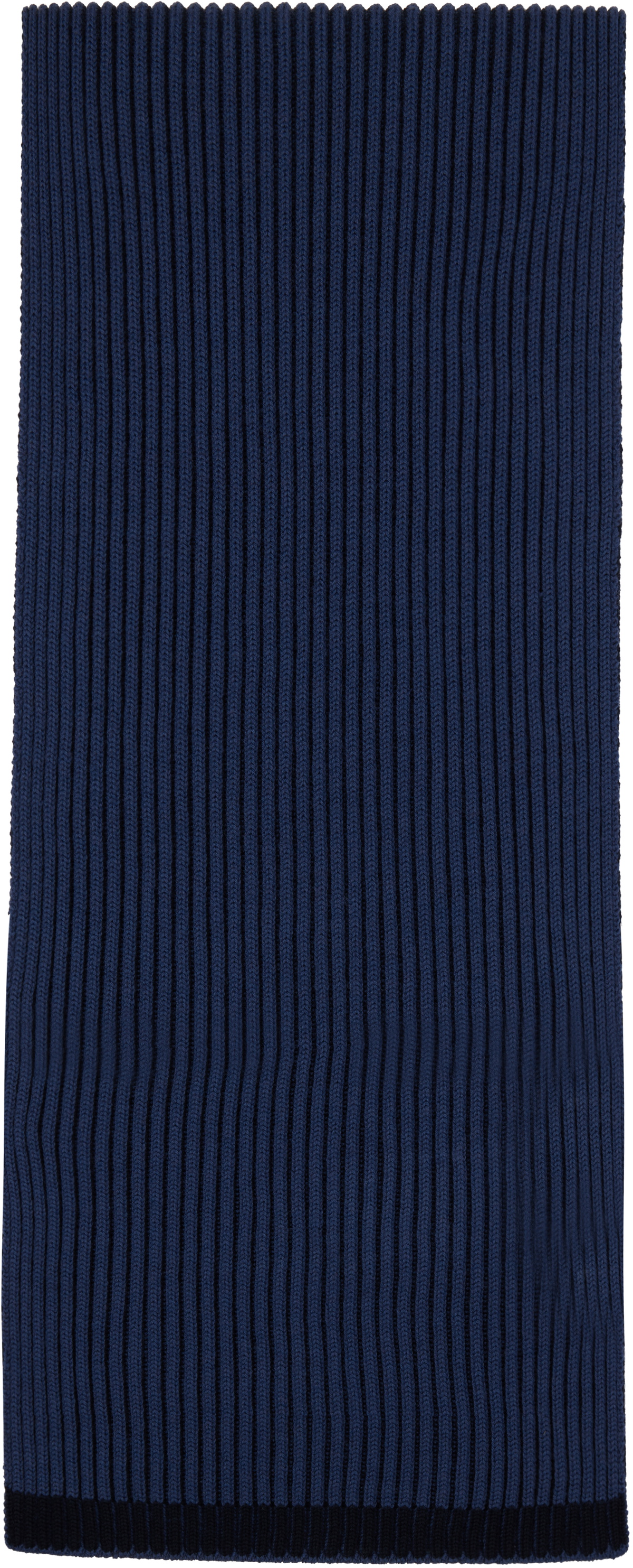 Stone Island Navy Knitted Badge Scarf