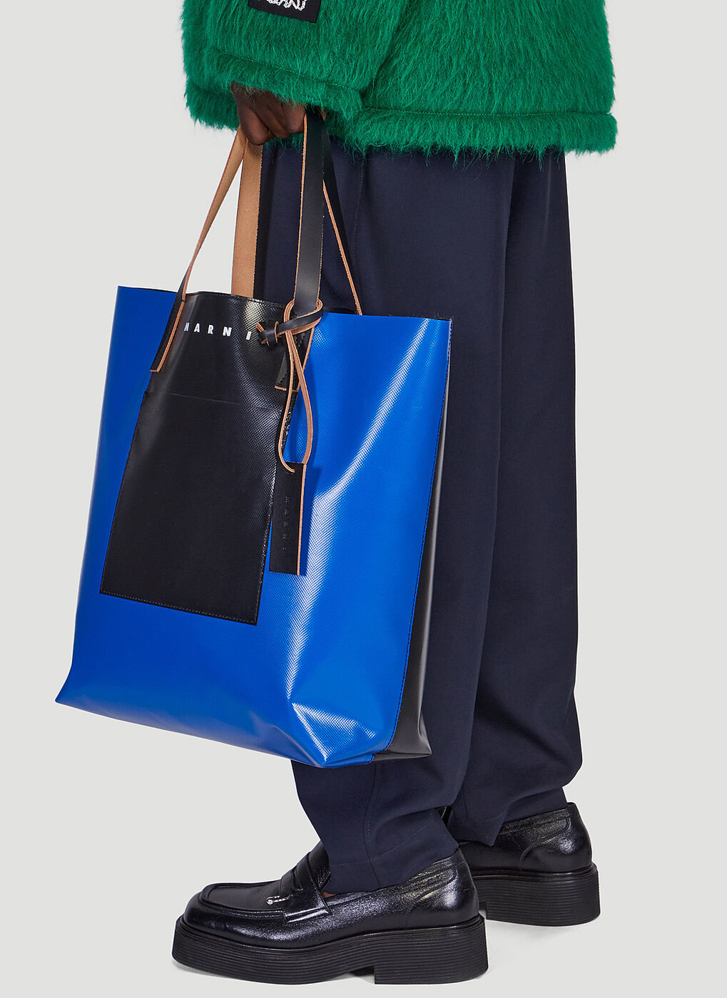 【Marni】TRIBECA TOTE BAG ☆関税送料込み Tribeca North South Shopping Tote Bag in Blue Marni