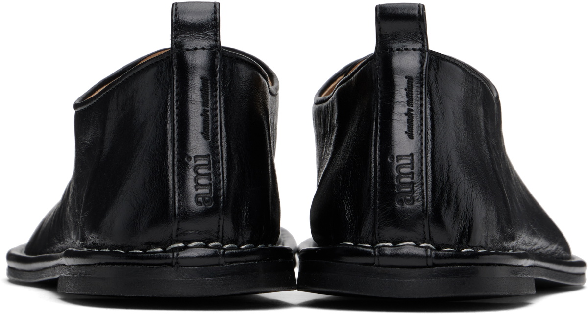 AMI Paris oxfords AMI Paris Black Leather One Cut Oxfords AMI main image 4