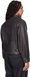Enfants Riches Déprimés Black Western Leather Jacket