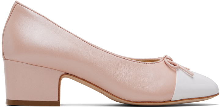 Photo: Sandy Liang Pink & White Cap Toe Heels