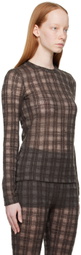Elleme Brown Check Sweater