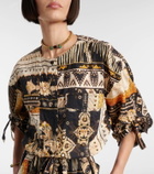 Marant Etoile Niely printed cotton romper
