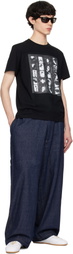 International Gallery BEAMS Black Photo Print T-shirt