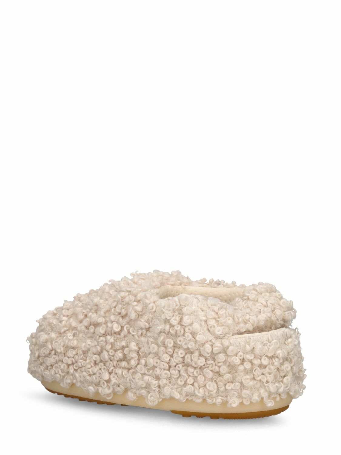 MOON BOOT - Curly Faux Fur Mules Moon Boot