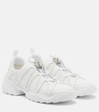 Roger Vivier Viv' Zag leather-trimmed mesh sneakers