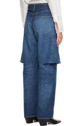 sacai Blue Belted Jeans