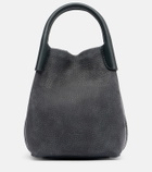 Loro Piana Bale Micro leather bucket bag