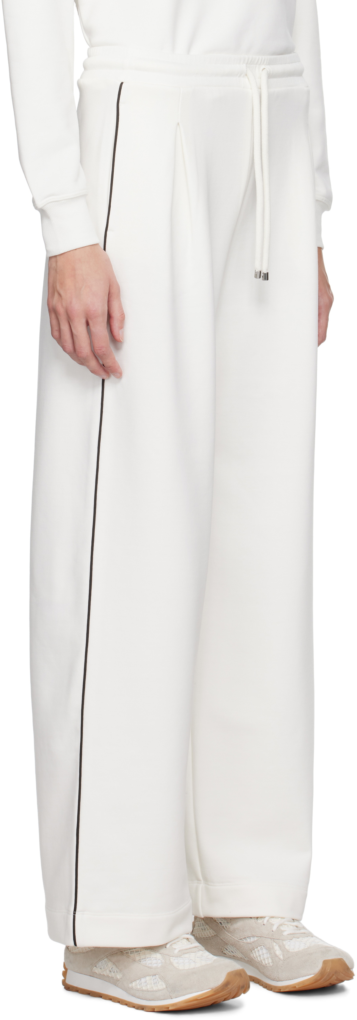 Max Mara Leisure White Curve Lounge Pants