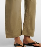 Leset Kyoto cotton wide-leg pants