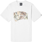 Billionaire Boys Club Men's Camo Arch Logo T-Shirt in White