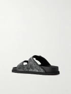 BIRKENSTOCK 1774 - Arizona Velvet Sandals - Black
