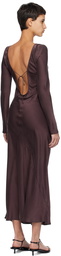 Silk Laundry Brown Sienna Maxi Dress