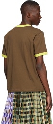 Marc Jacobs Heaven Brown Cotton T-Shirt