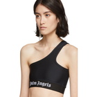 Palm Angels Black One Shoulder Bra