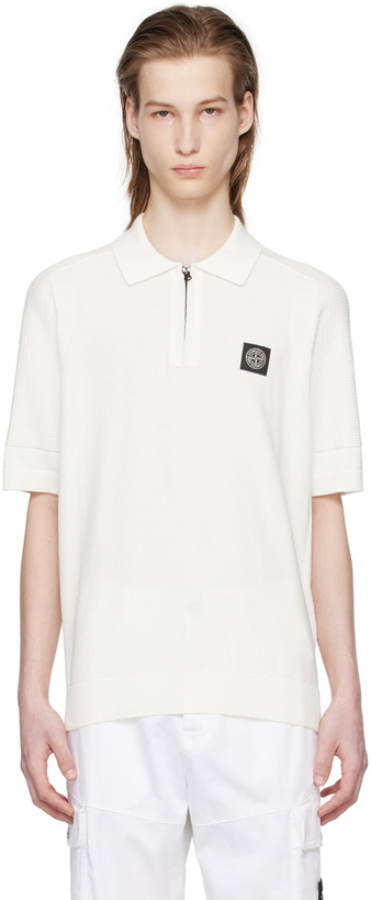 Photo: Stone Island White Patch Polo