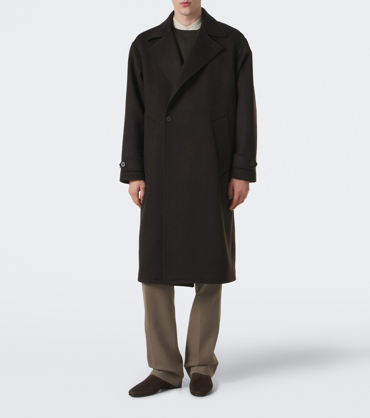 Stòffa Double-breasted cashmere coat