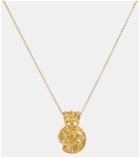 Alighieri - The Medium Sun Salutations Medallion 24kt gold-plated bronze necklace