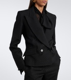 Nina Ricci Jacquard wool-blend double-breasted blazer