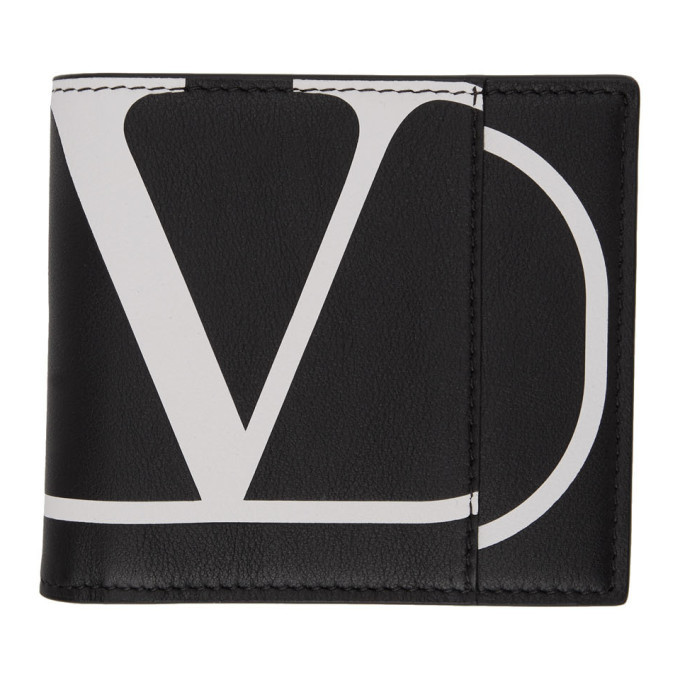 Photo: Valentino Black Valentino Garavani VLogo Wallet