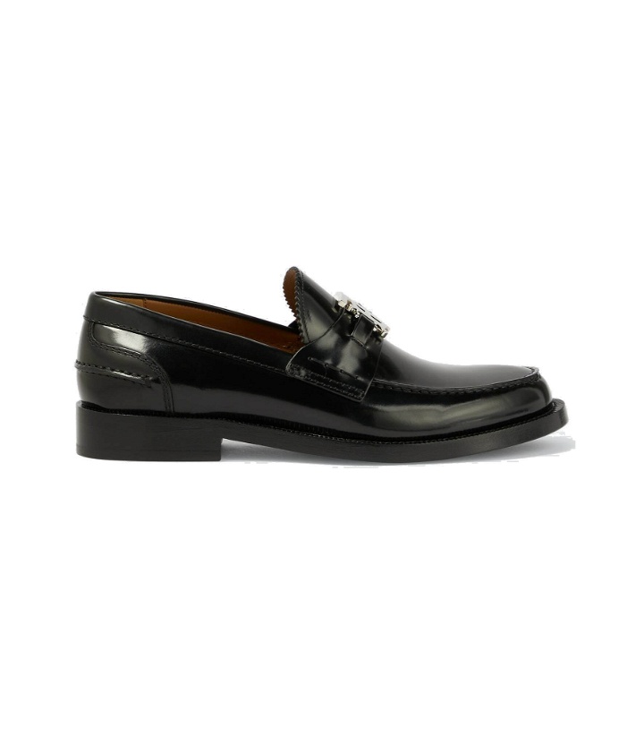 Photo: Burberry - Polished leather loafers