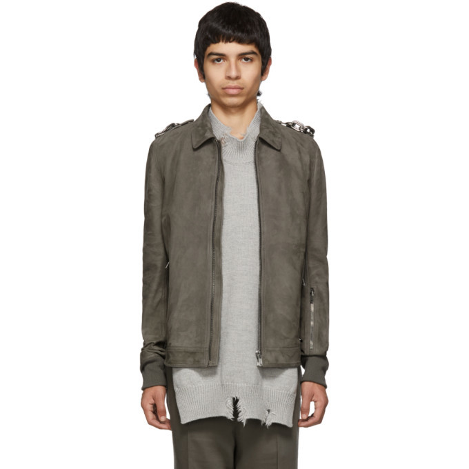 Photo: Rick Owens Grey Suede Rotterdam Jacket