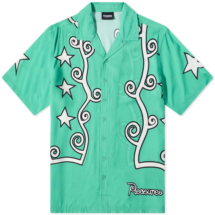 Photo: Pleasures Men's Fury Vacation Shirt in Green