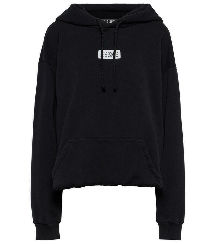 Photo: MM6 Maison Margiela Logo cotton jersey hoodie