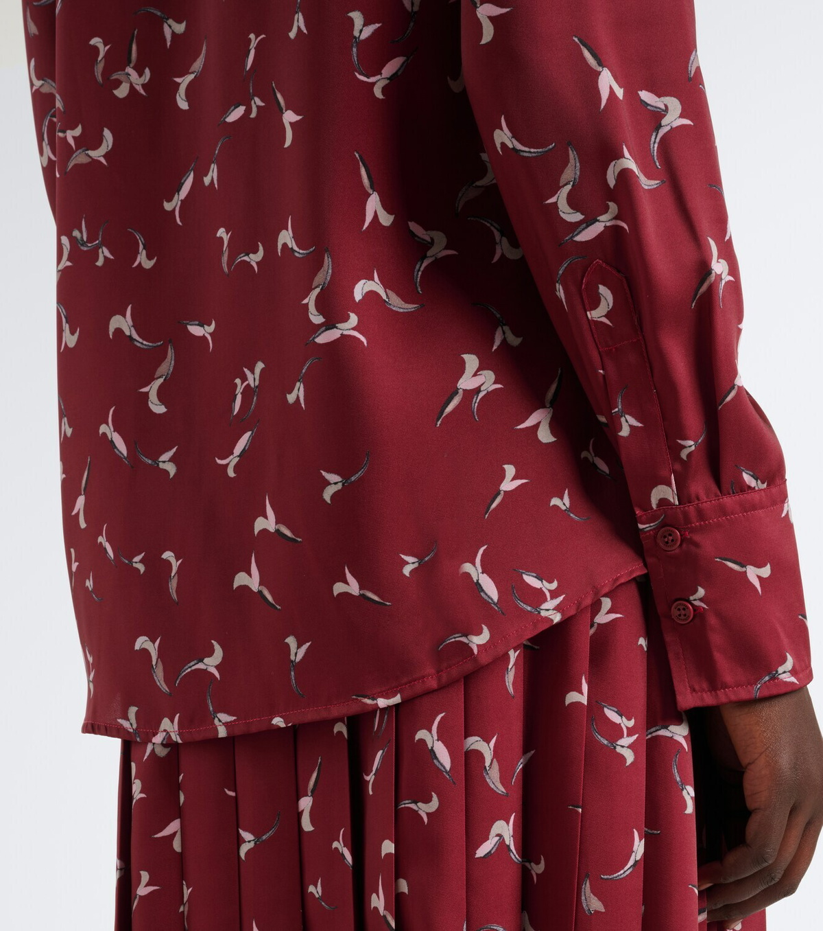 Altuzarra Chika printed satin shirt