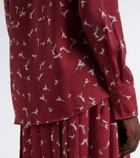 Altuzarra Chika printed satin shirt