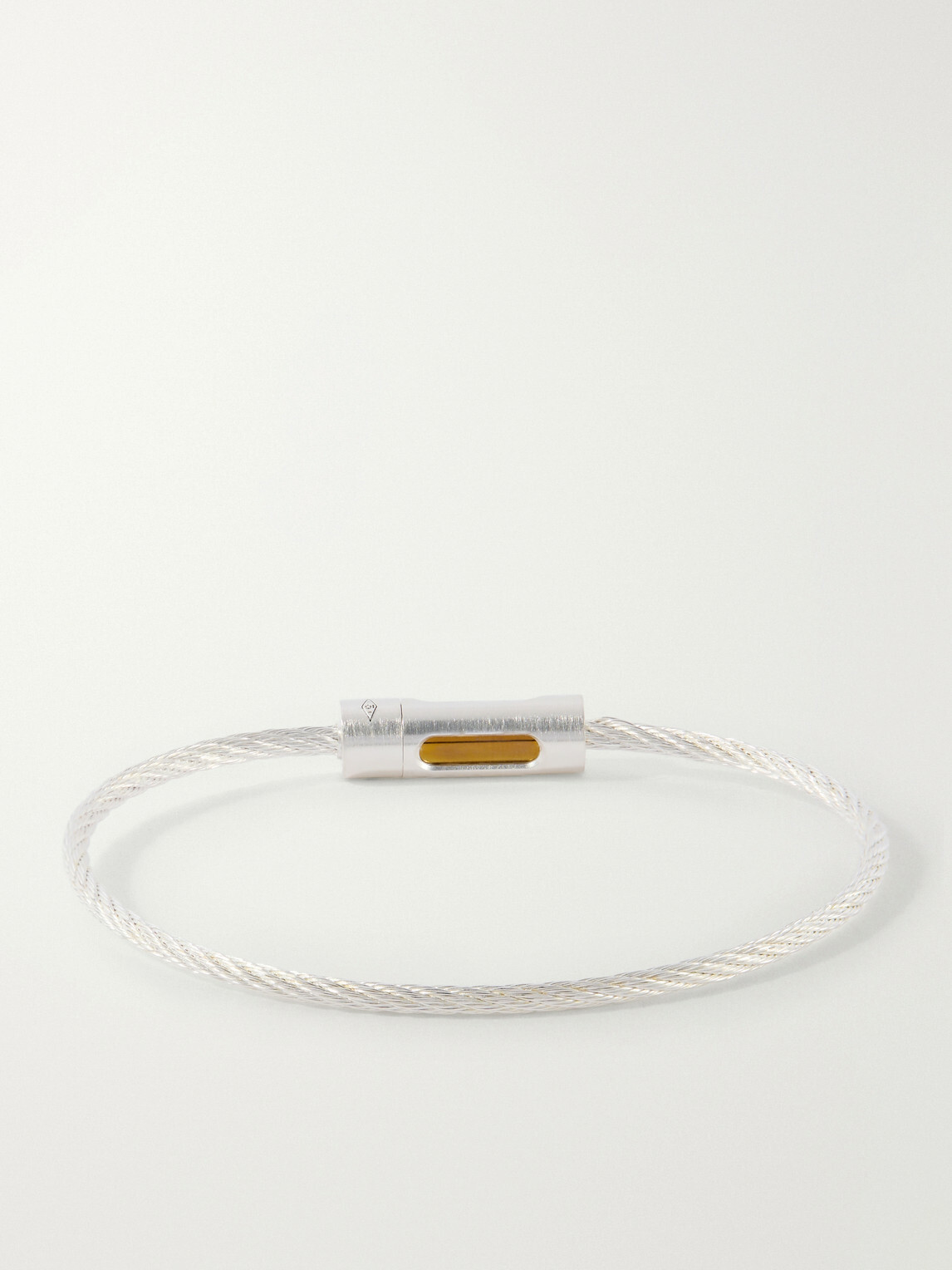 Le Gramme - 9g Punched Sterling Silver Cable Bracelet - Silver